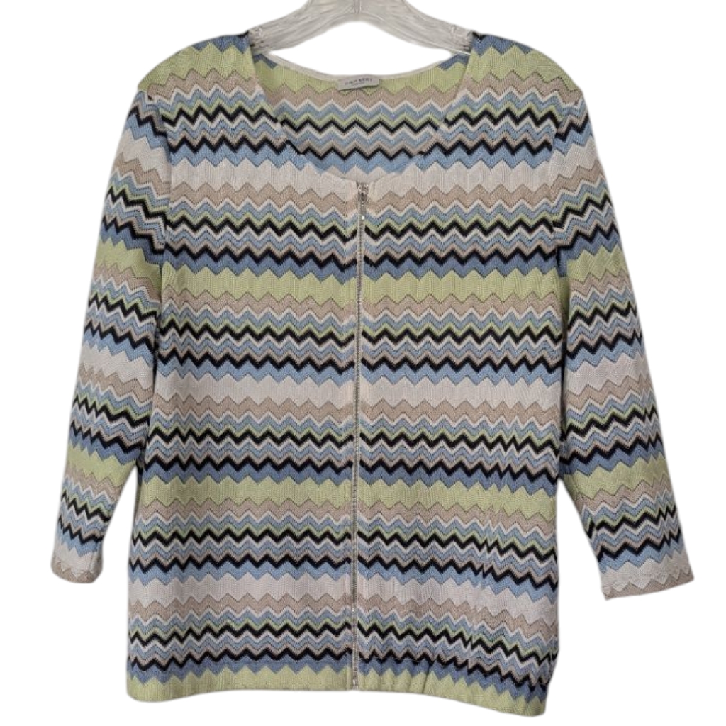 Gerry Weber Chevron Crochet Knit Cardi Sz.12